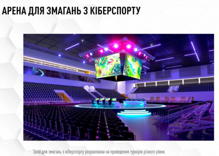 Майбутній вигляд зали Палаці спорту "Метеор" у Дніпрі