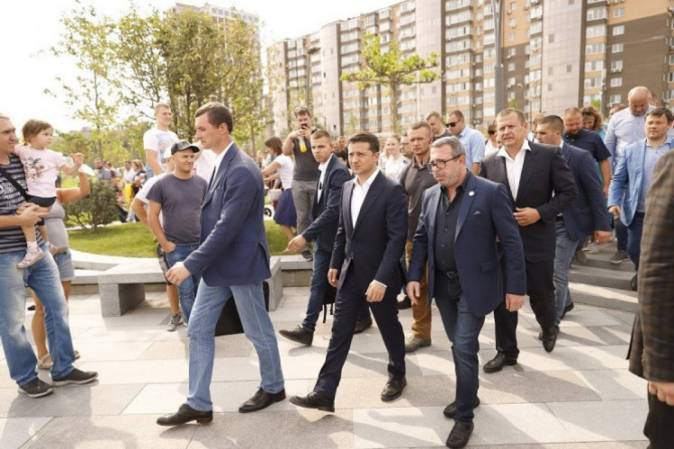 Открытие сквера Прибрежный; в Днепре в 2019 году. Фото пресс-службы горсовета
