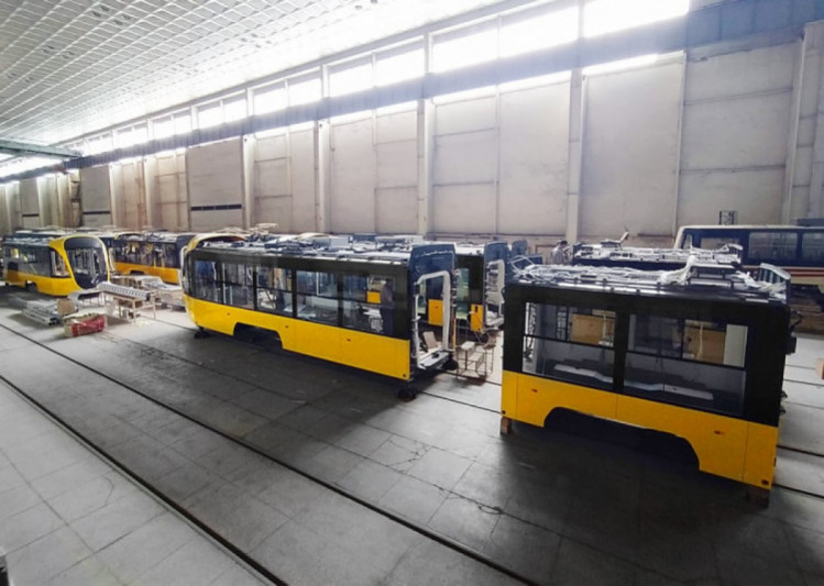 Виробництво нових трамваїв на "Південмаші" у Дніпрі